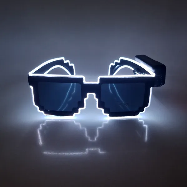LED Pixel Glasses White