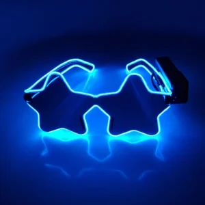 LED Star Glasses Blue