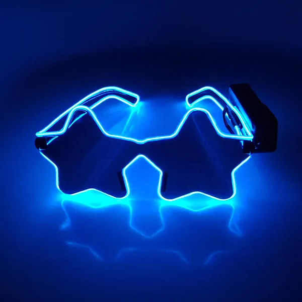 LED Star Glasses Blue