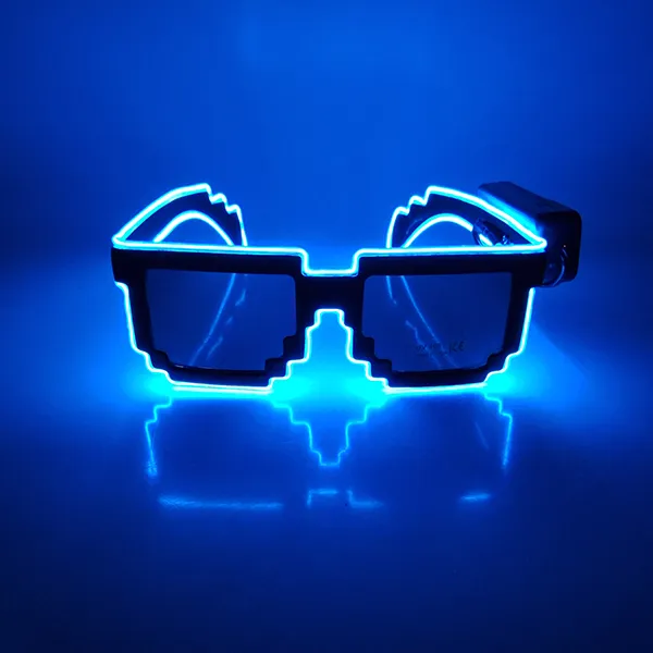 LED Pixel Glasses Blue - Image 5