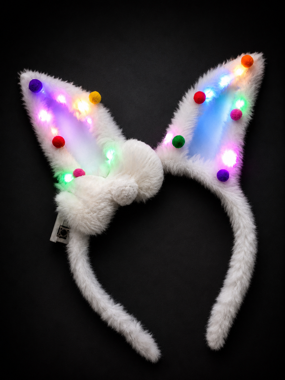 LED New Edition Bunny Ears-White