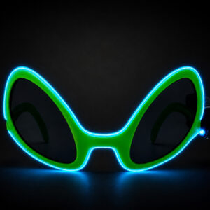 LED Alien glasses Blue