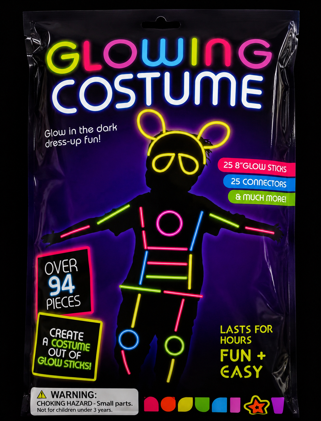 Glow in the dark stick man suit - On Sale