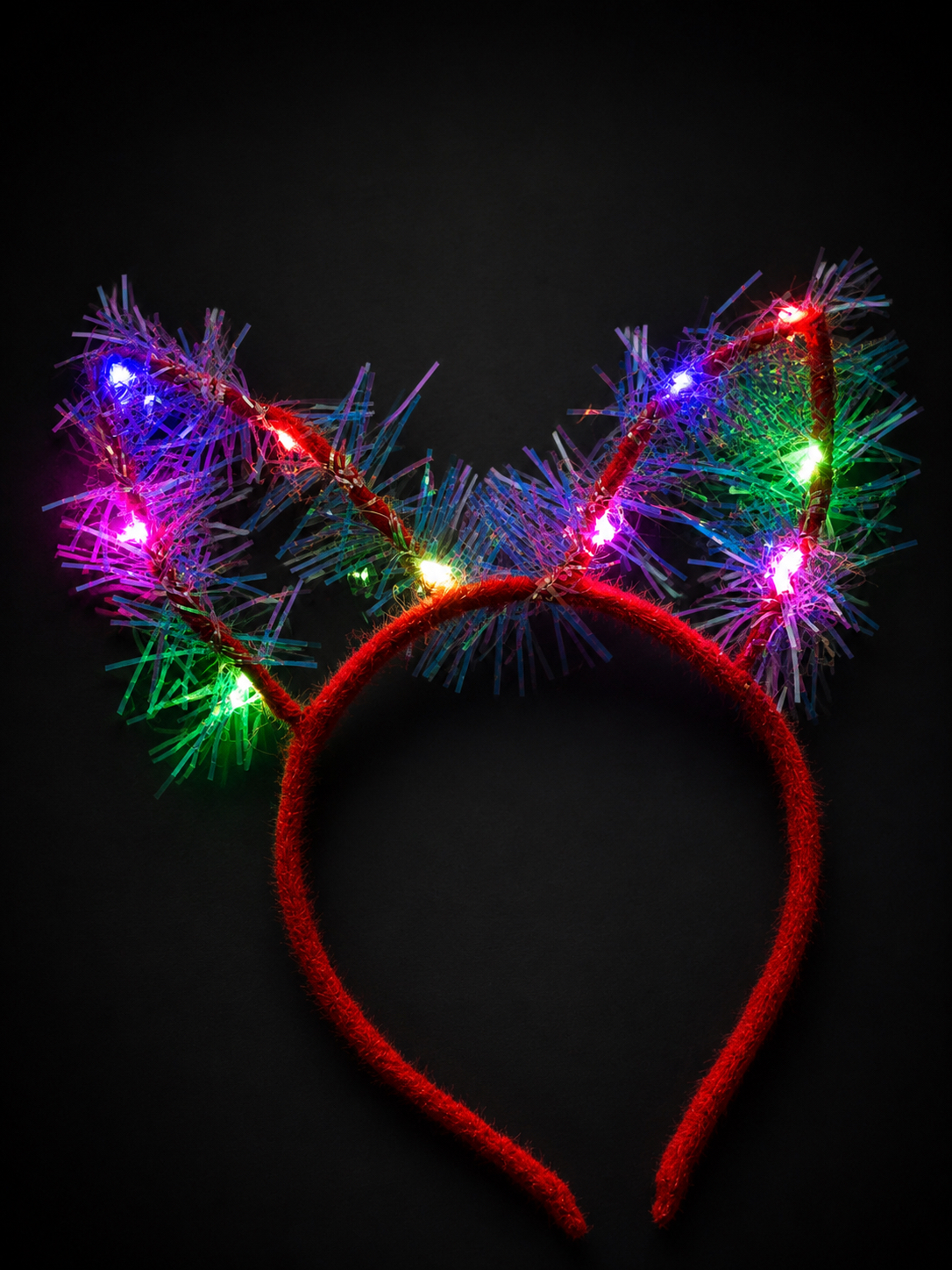 LED bunny ears Red