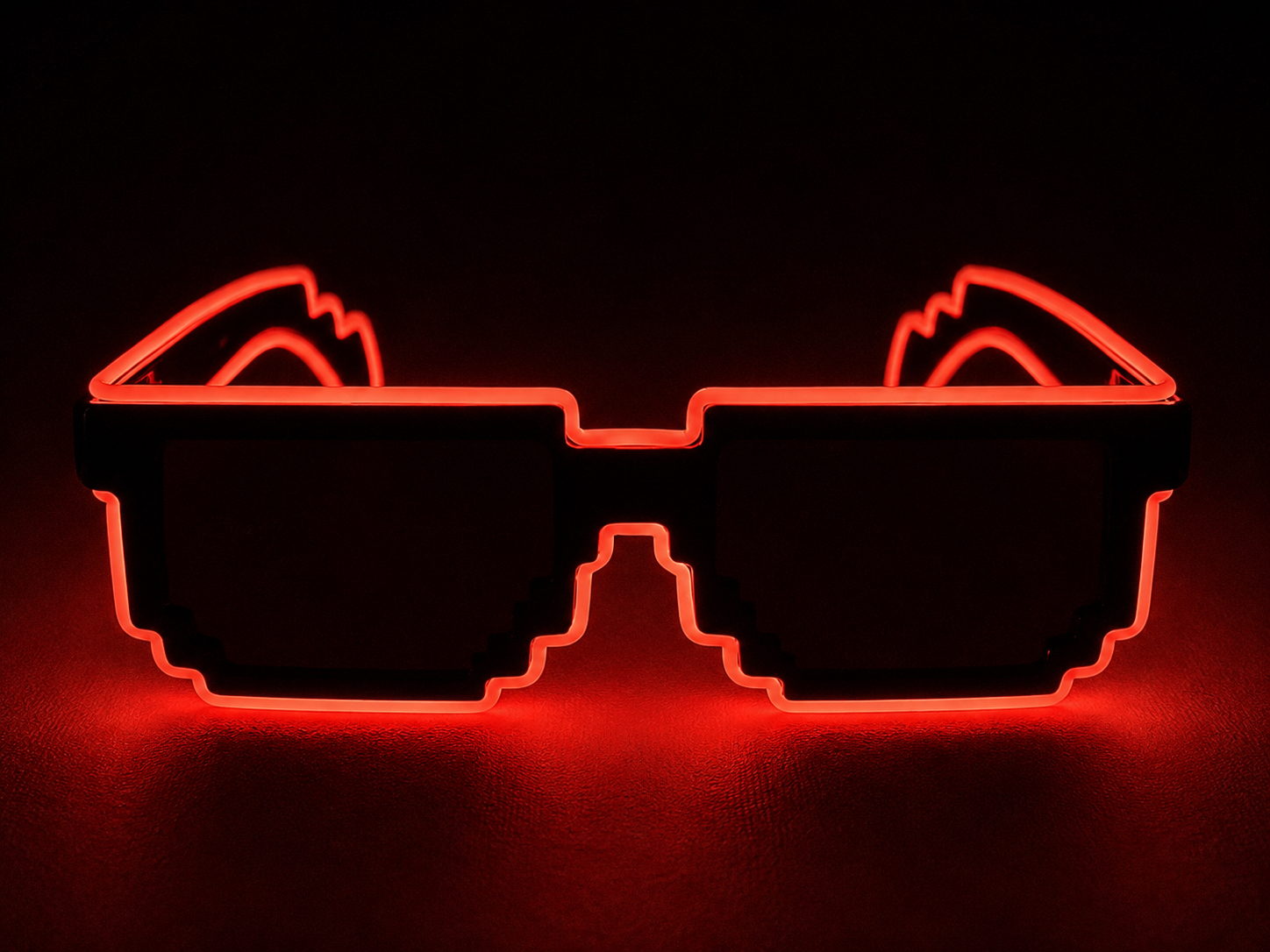 LED Pixel Glasses Red - Image 2
