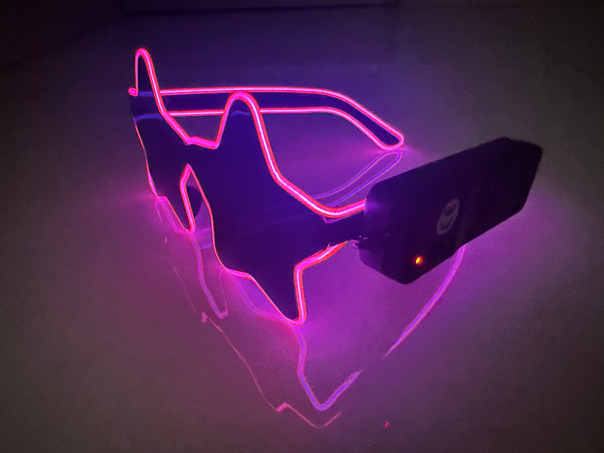 LED Star glasses Pink - Image 2