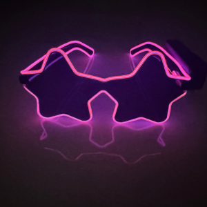 LED Star glasses Pink