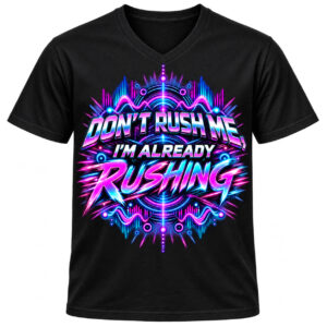 Dont Rush me T-Shirt V-neck Ravewave Original