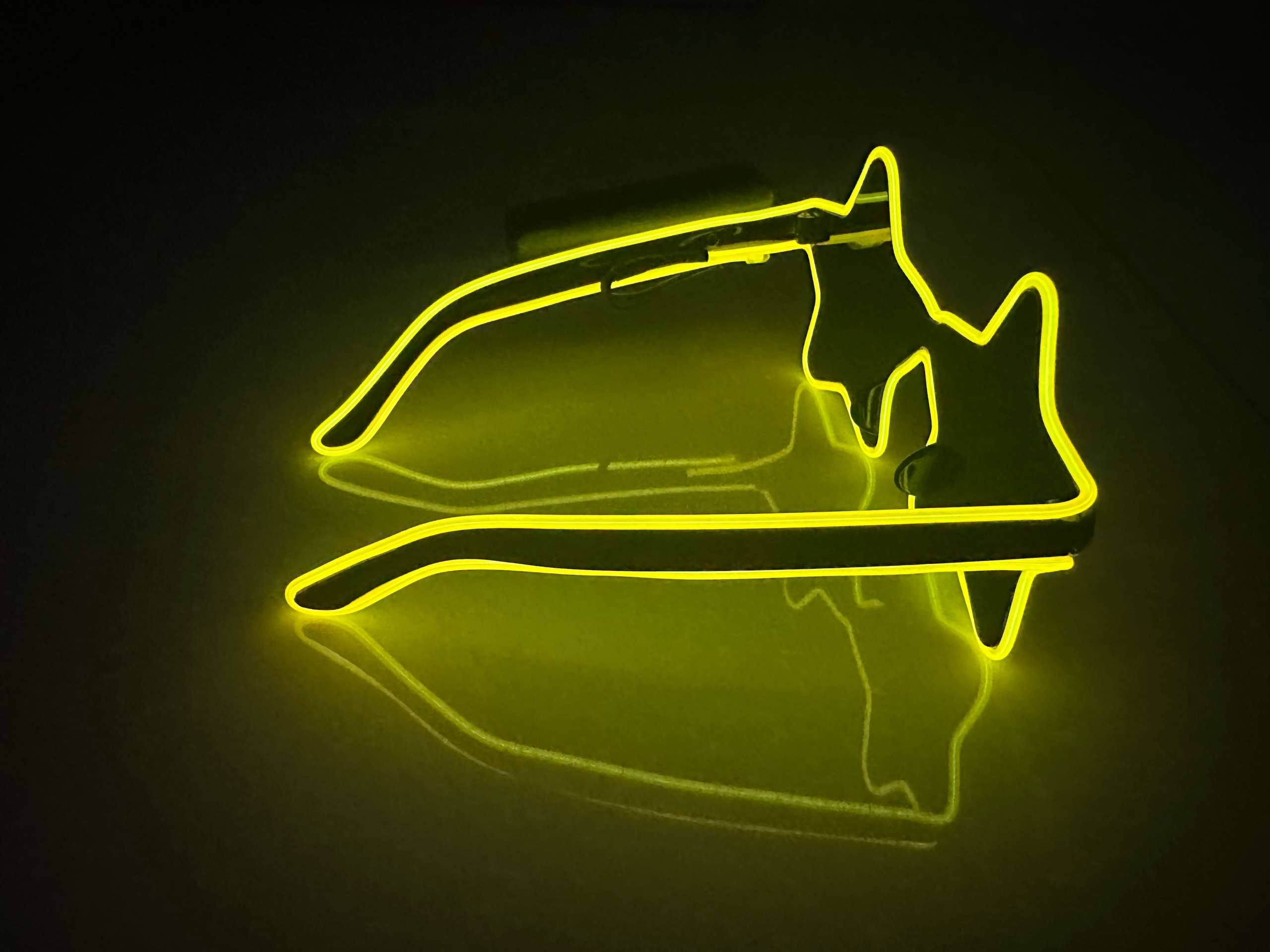 LED Star Glasses Yellow - Image 3