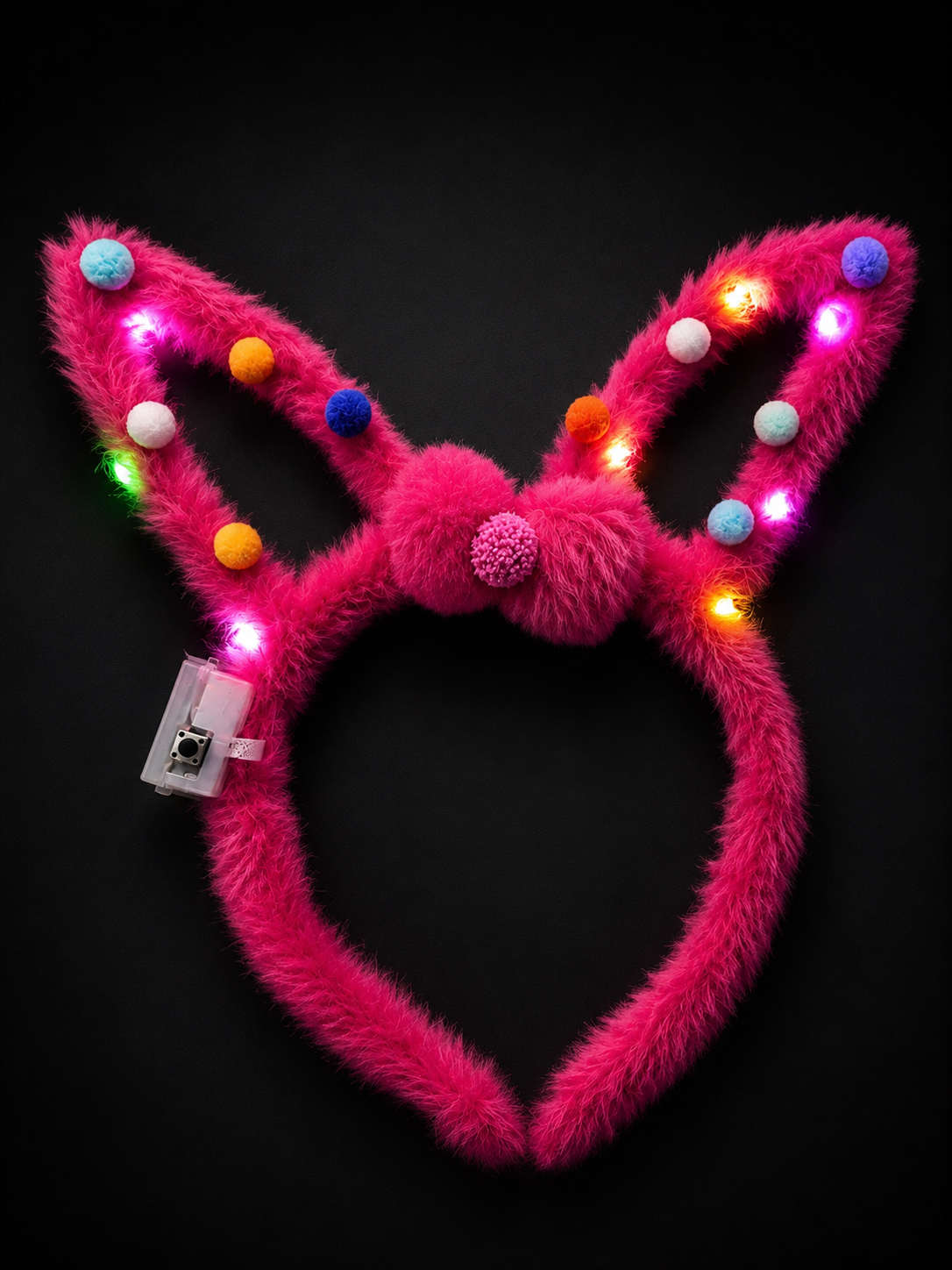 LED New Edition Bunny Ears- DarkPink