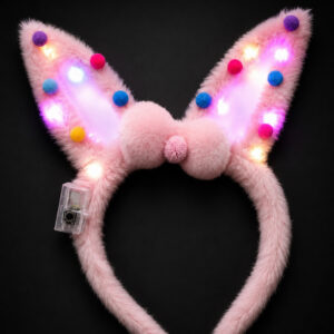 LED New Edition Bunny Ears- Light Pink