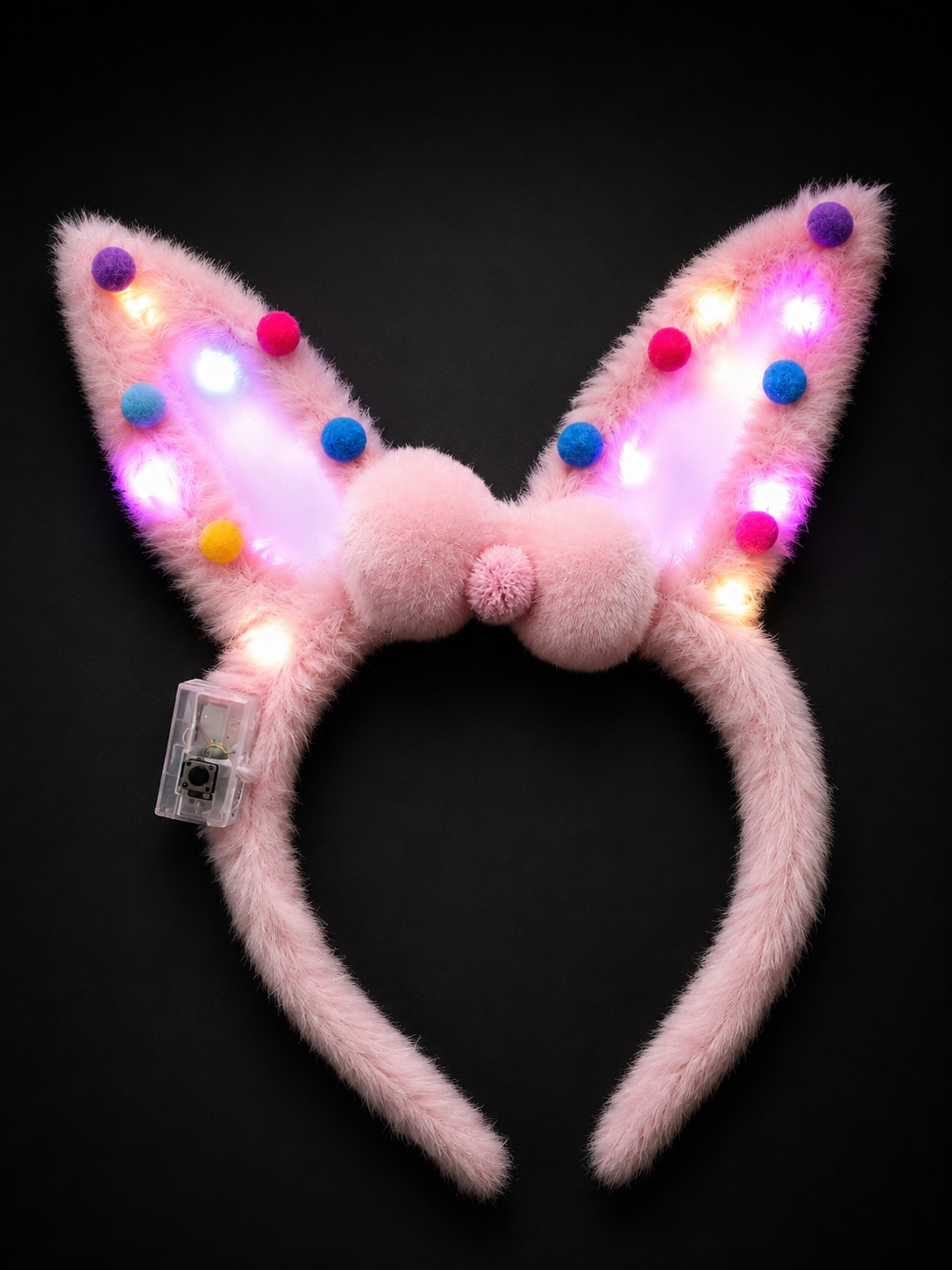 LED New Edition Bunny Ears- Light Pink