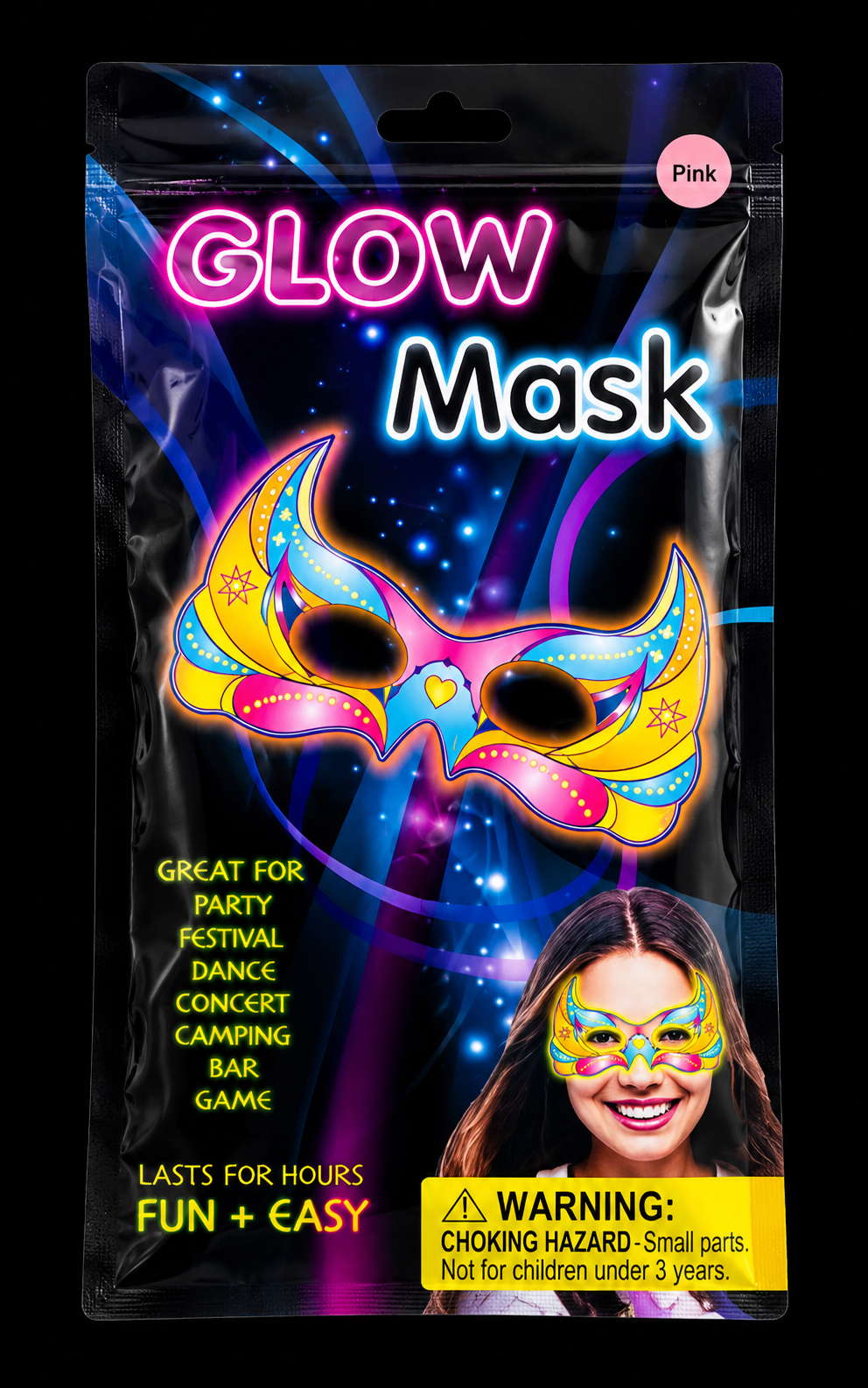 Glow mask butterfly - On Sale