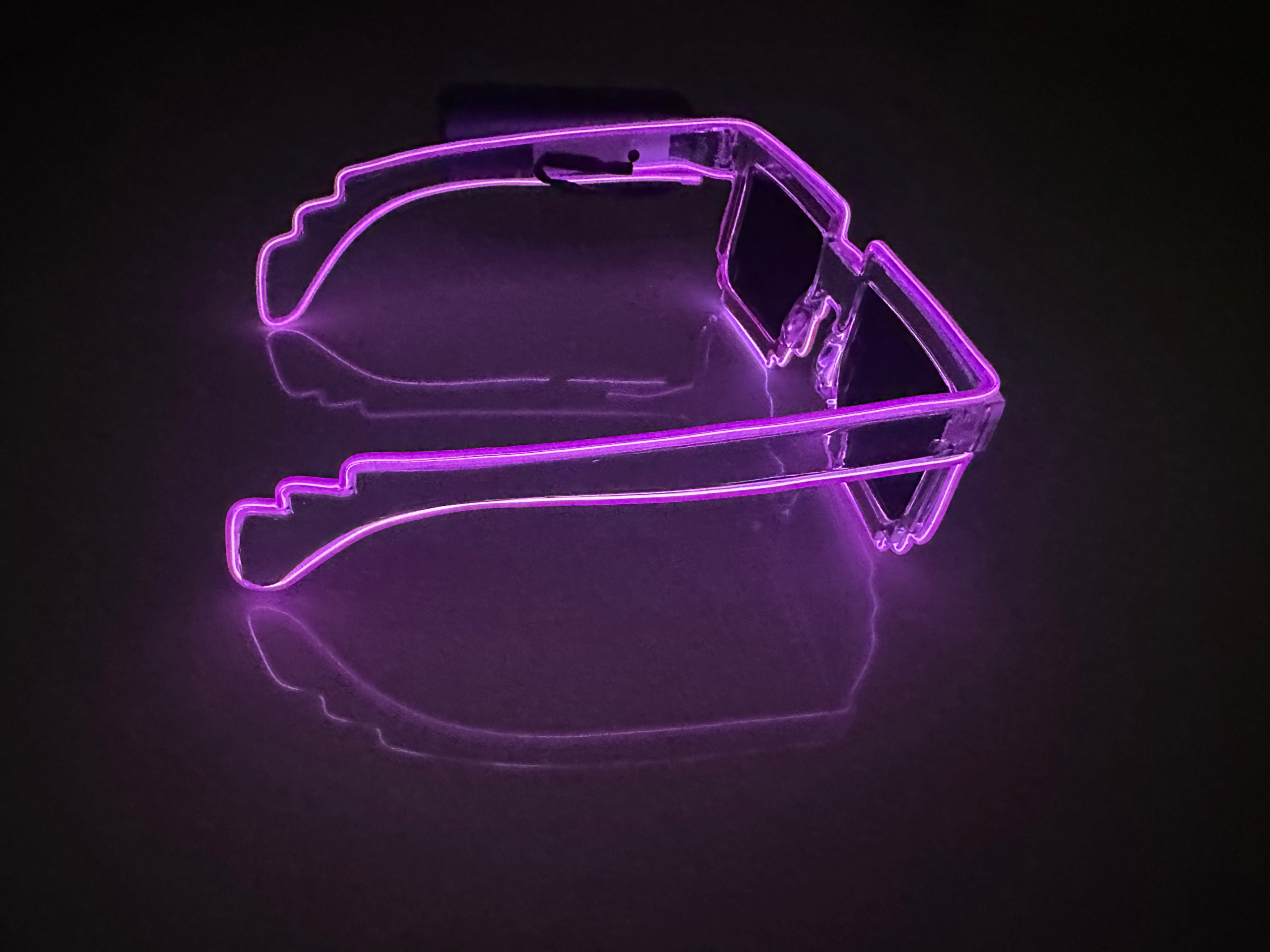 LED Pixel Glasses Purple - Image 3