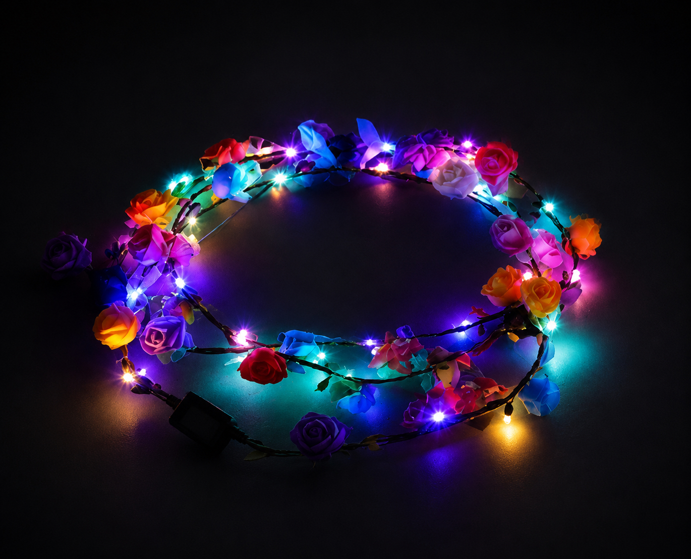 Glowing Flower Wreath crown