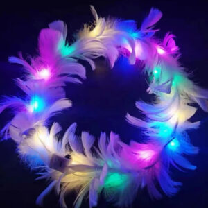 LED Feather Crown