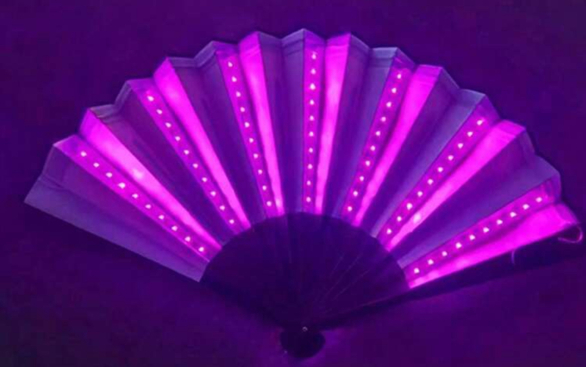 LED Fan Purple Pink