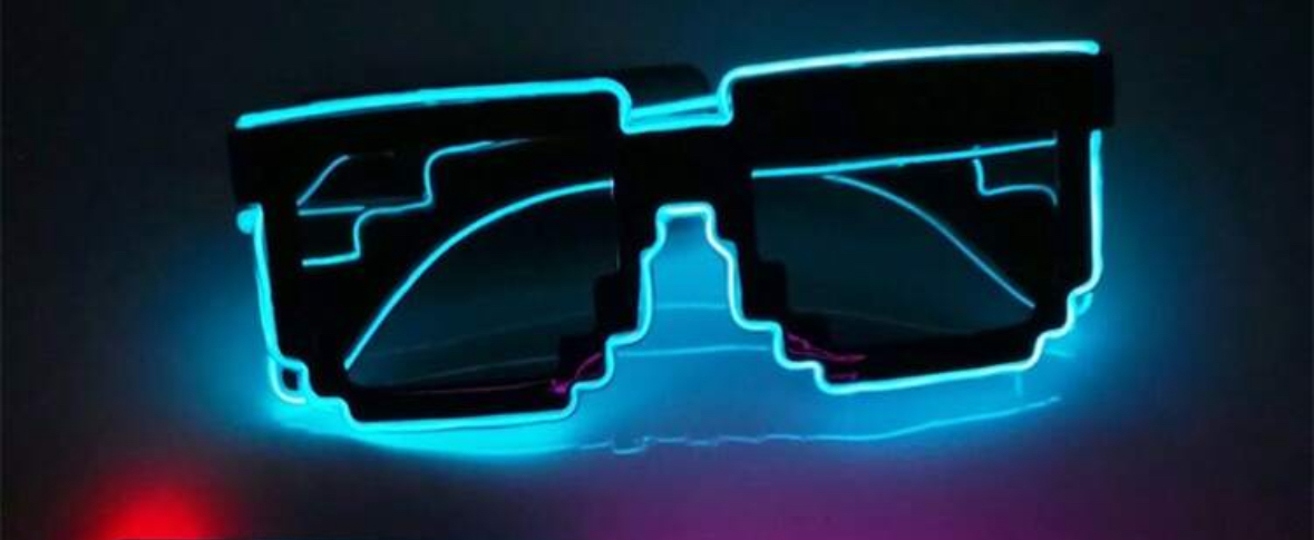 LED Pixel Glasses Blue - Image 6