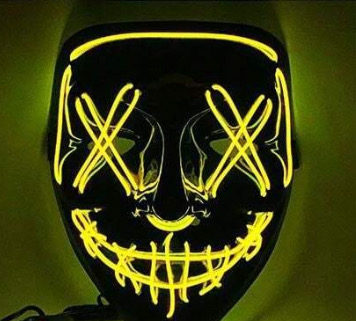 LED Mask Yellow - On Sale