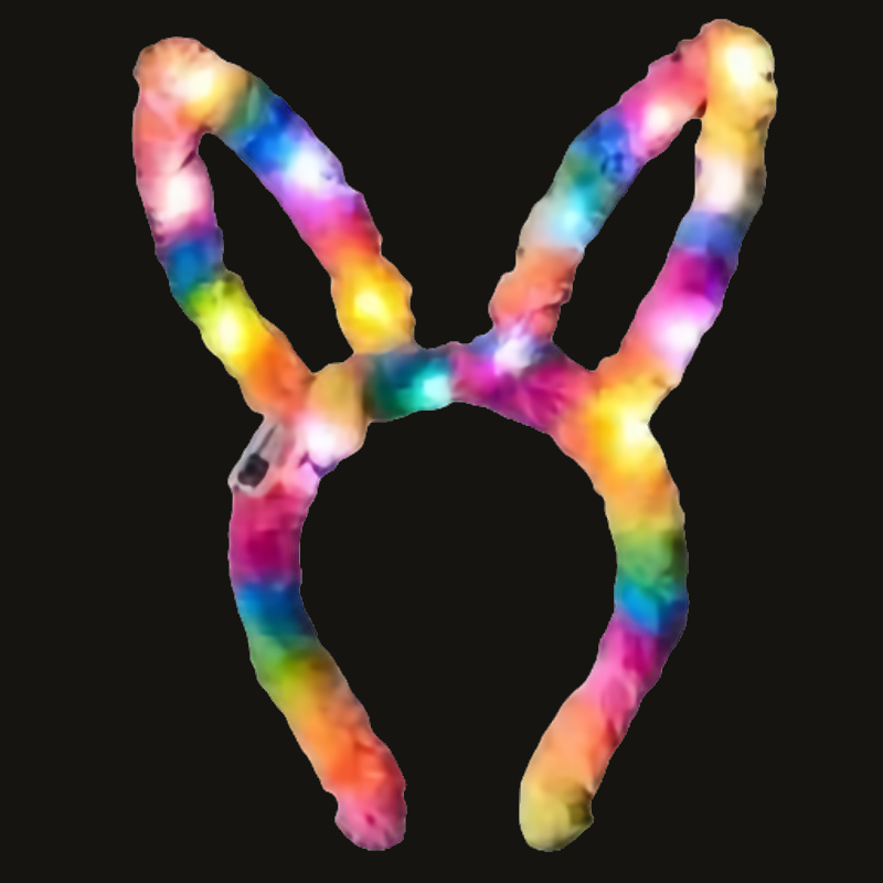 Fluffy LED bunny ears